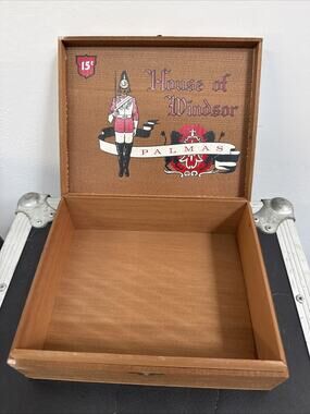 House Of Windsor Palmas Cigar Box 15 Cents Decorative Wooden Box